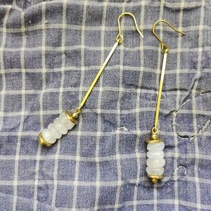 Rainbow Moonstone Pendulum Earrings